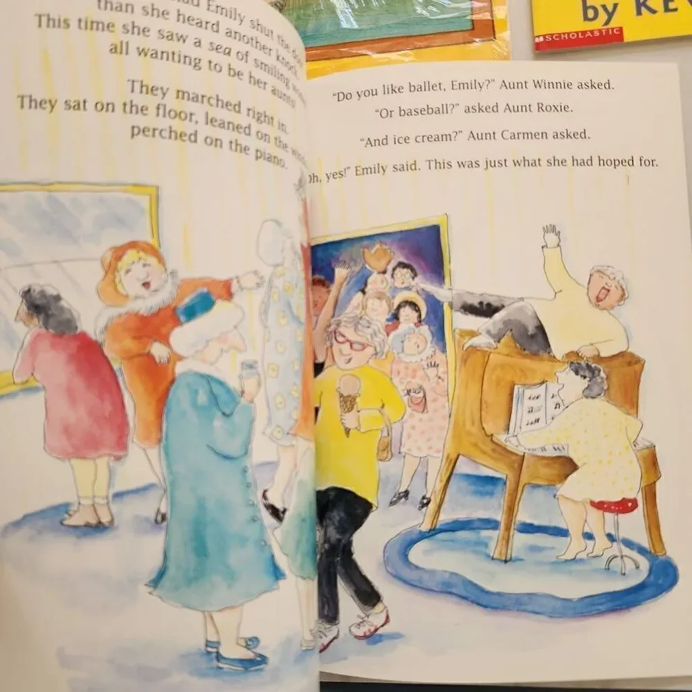 Strega Nona Wimberly Worried Emily's Eighteen Aunts 3 kids book bundle